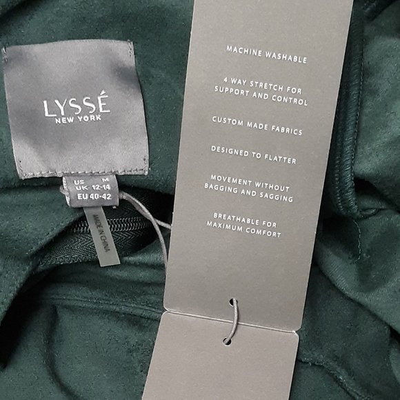 Pantsuit Lucia Wide Leg Raw Hem Emerald Green Medium LYSSE New York New - Picture 6 of 7